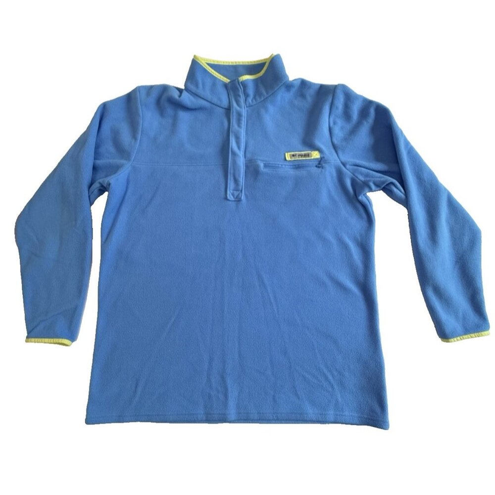 Columbia PFG Fleece Pullover Mens XL Blue 1/4 Zip Fishing Outdoor Jacket